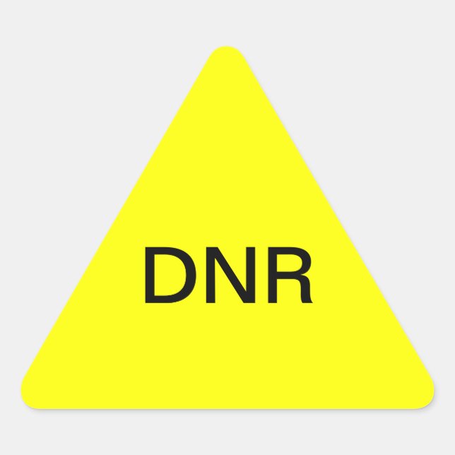 DNR Medical Chart Label (Front)