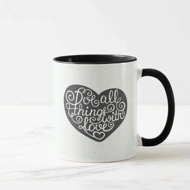 Do All Things With Love Mug (Right)