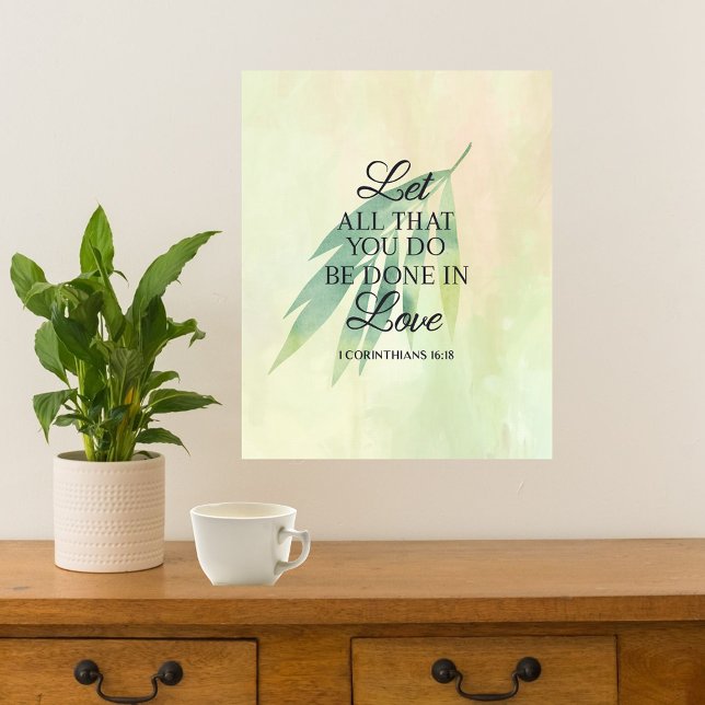 Do All With Love Inspirational Bible Verse   Poster (Creator Uploaded)