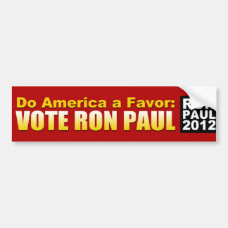 Do America a Favour Bumper Sticker