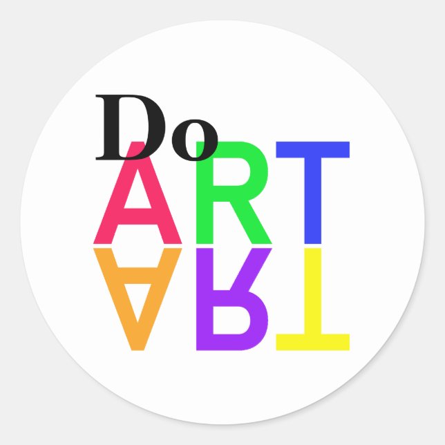DO “ART” CLASSIC ROUND STICKER (Front)