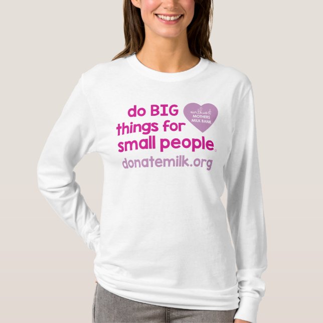 do BIG things... long sleeve maternity tee (Front)