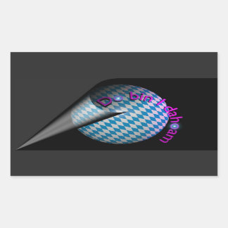 Do bin I dahoam (gray) Rectangular Sticker