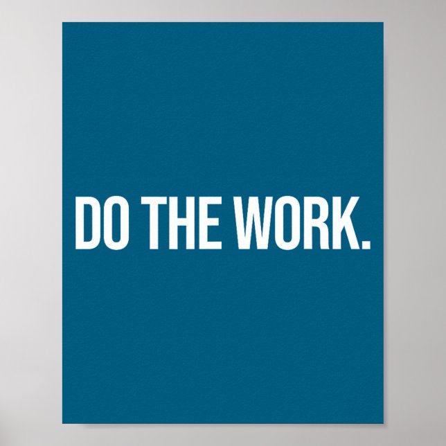 Do Dotheworkdesigns Work Small Black Poster (Front)