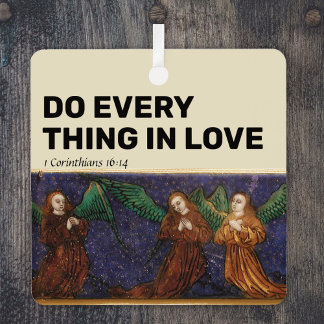 Do Everything in Love Metal Tree Decoration