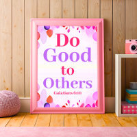 Do good to others Boho Christian Teen Girl Art