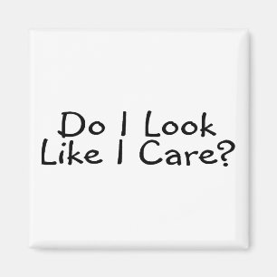 Do I Look Like I Care Magnet
