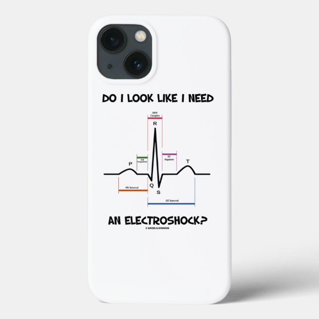 Do I Look Like I Need An Electroshock? EKG ECG Case-Mate iPhone Case (Back)