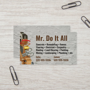 Do It All Handyman Business Card