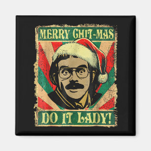 Do It Funny Chit-mas Christmas Santa Hat Magnet