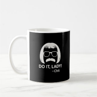 Do It Lady Meme Mug – Minimalist Black Head Logo