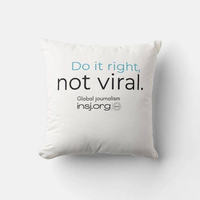 Do It Right - T-Shirt Cushion (Front)