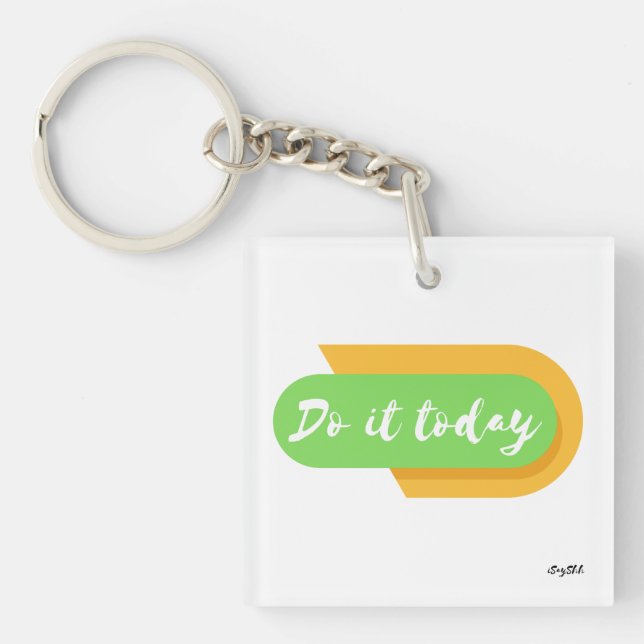 do it today key ring (Front)