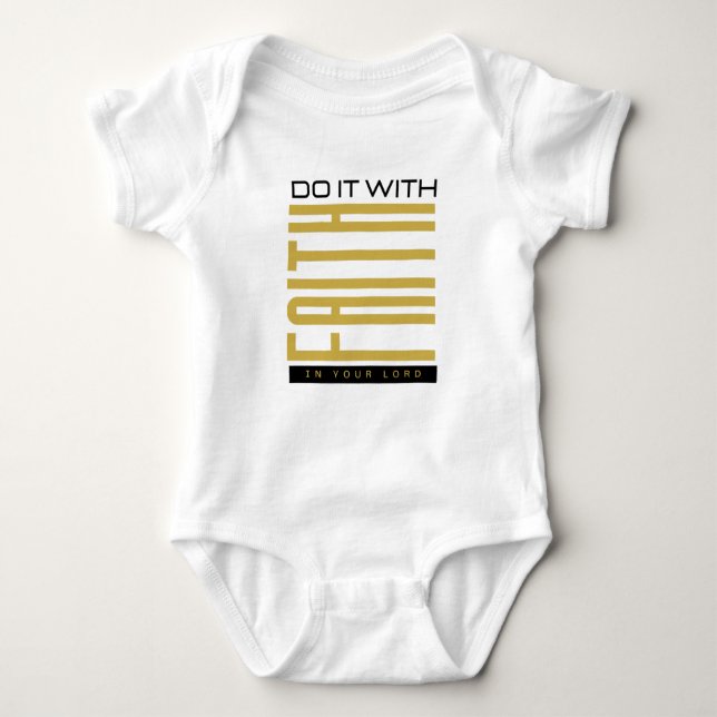 Do It With Faith Biblical Unisex Baby Bodysuit (Front)