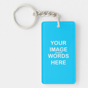 Do It Yourself ~ 1 Side Acrylic Keychain Rectangle