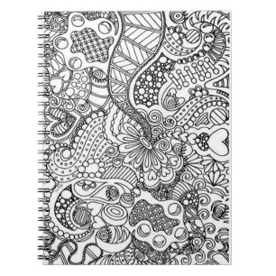 Do it Yourself Colouring Page Notebook
