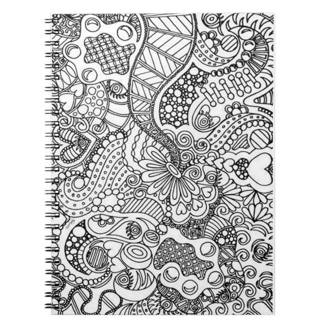 Do it Yourself Colouring Page Notebook (Front)