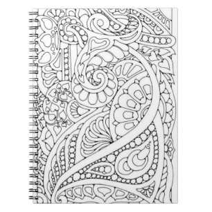 Do it Yourself Colouring Page Notebook