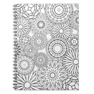 Do it Yourself Colouring Page Spiral Notebook
