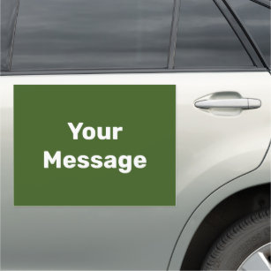 Do It Yourself Green with White Text Template Car Magnet