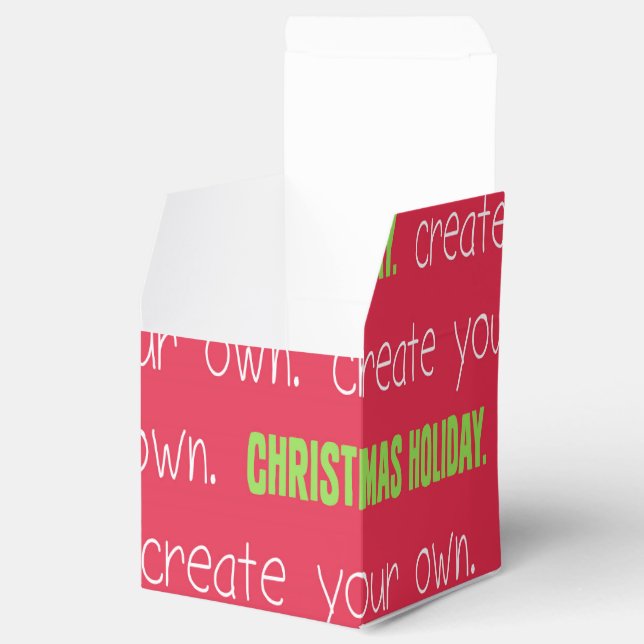 Do it yourself holiday   favour box (Opened)