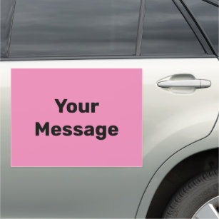 Do It Yourself Pink with Black Text Template Car Magnet