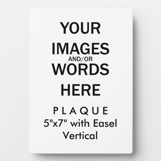 Do It Yourself - Plaque 5x7 with Easel (Front)