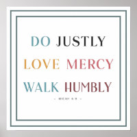 Do Justly Love Mercy Walk Humbly Clean Modern