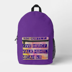 Do Justly - Micah Scripture Backpack