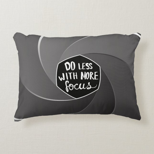 Do less with more focus decorative cushion (Front)