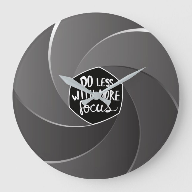 Do less with more focus large clock (Front)