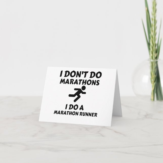 DO MARATHON RUNNER THANK YOU CARD (Front)