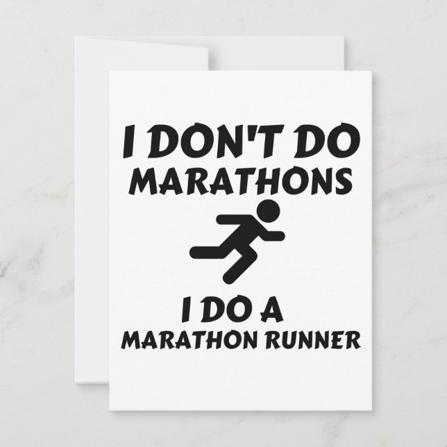 DO MARATHON RUNNER THANK YOU CARD (Front)