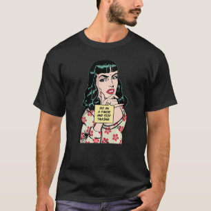Do Me A Favor And Stop Talking Sarcastic Retro Pop T-Shirt