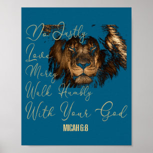 Do Micah 6 8 Bible Verse Poster
