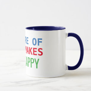 do more of what makes you happy coffee mug design