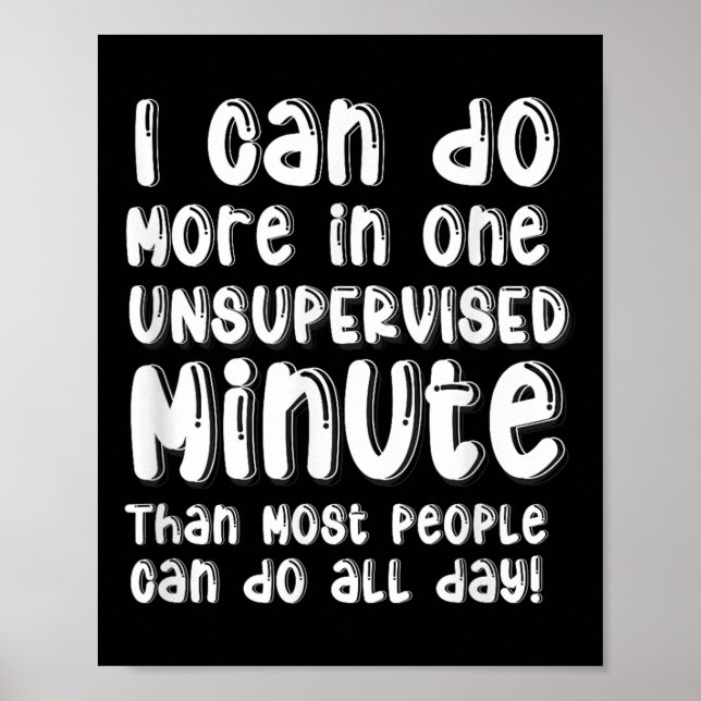 Do More One Unsupervised Minute Most People Can Do Poster (Front)