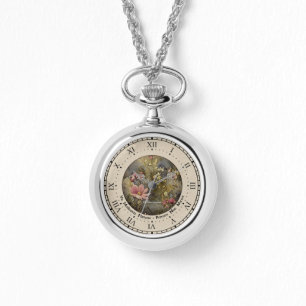 Do No Harm Latin Wildflowers Meadow Necklace Watch