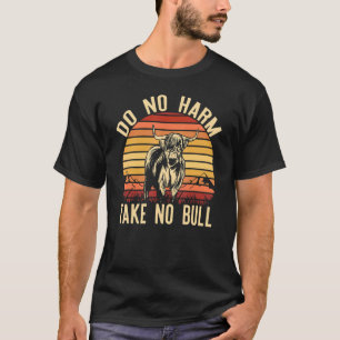 Do No Harm Take No Bull  Sunset Highland Cattle Me T-Shirt
