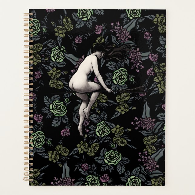 Do No Harm Witch and Broom Witchy                  Planner (Front)