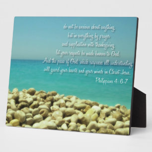 Do not be anxious about anything plaque