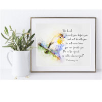 Do not be discouraged, watercolor bird