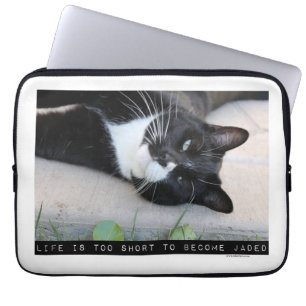 Do Not Be Jaded Funny Cat Laptop Sleeve