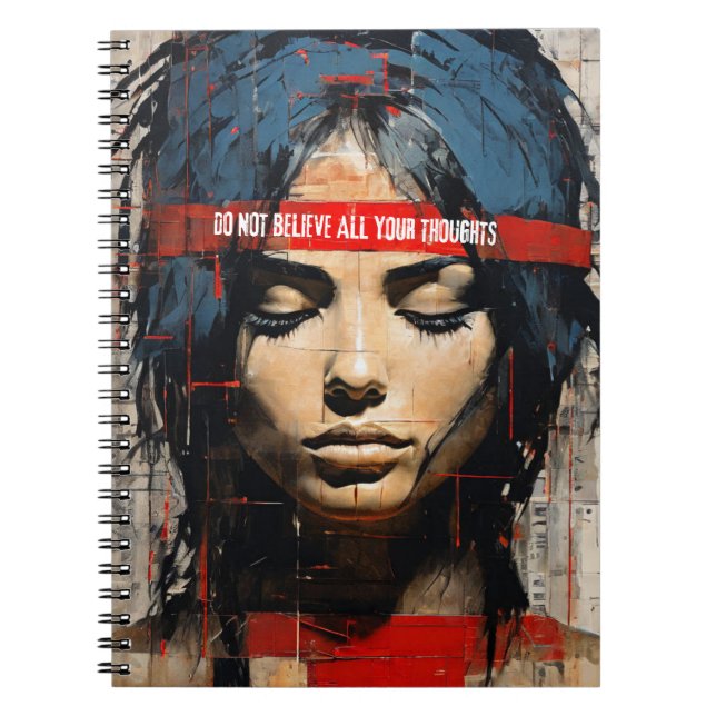 Do Not Believe All Your Thoughts Notebook (Front)