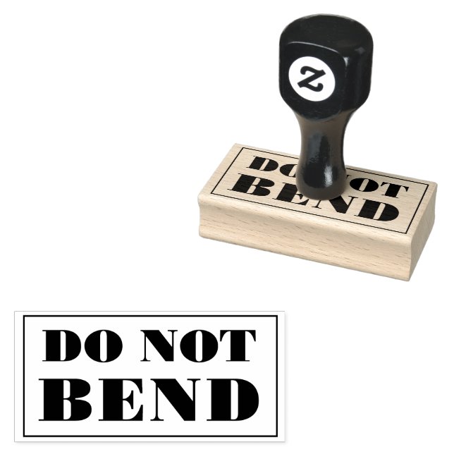 Do Not Bend Artwork Paper Envelope Message Rubber Stamp (Stamped)