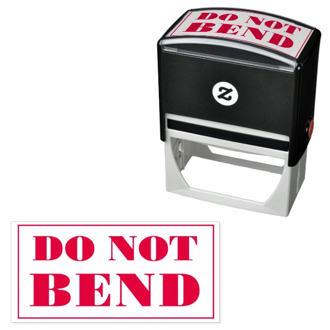 Do Not Bend Artwork Paper Envelope Message Self-inking Stamp (In Situ)