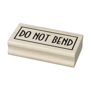 DO NOT BEND RUBBER STAMP