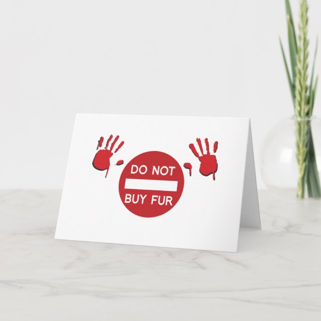 Do not buy Fur Card (Front)