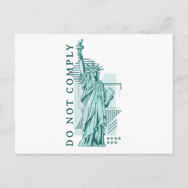 Do Not Comply Holiday Postcard (Front)