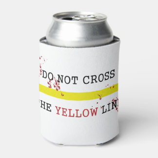 Do Not Cross The Yellow Line Can Cooler